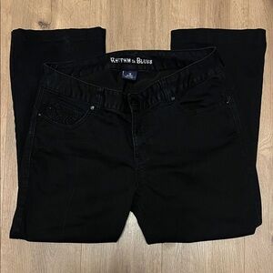 Rhythm & Blues Women's Black Straight Leg Jeans